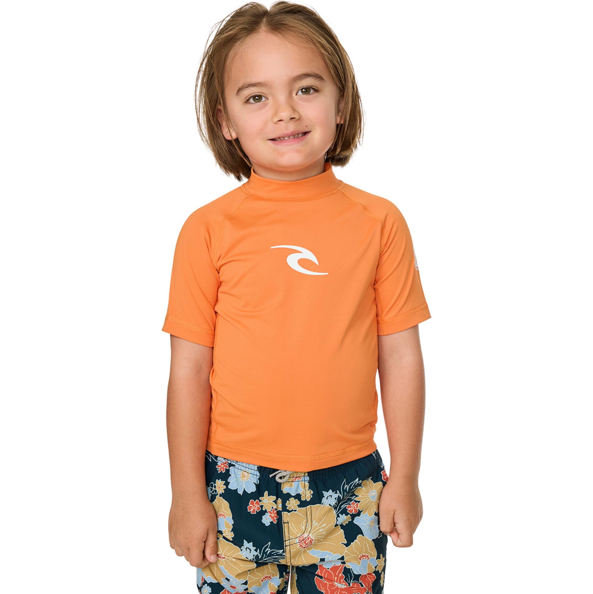2026 Rip Curl Toddler Waves UPF Short Sleeve Rash Vest 136TRV - Vitamin C